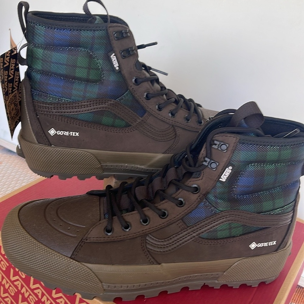 Vans WMNS Sk8-Hi Gore-Tex Mte-3
Tech Plaid Brown/Green
VN0A5111BGS
Boots - Picture 10 of 16